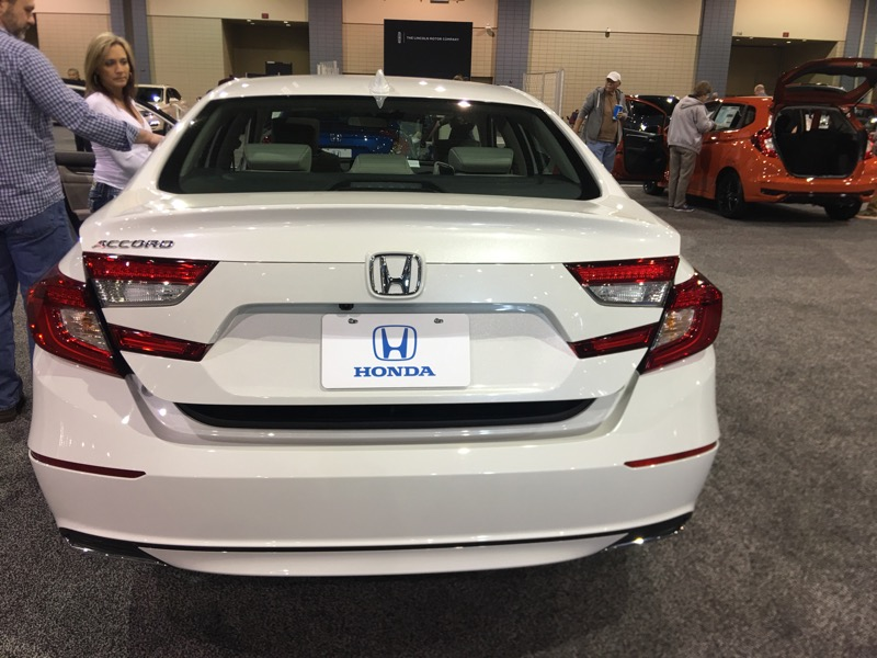 One of 2 new Accords on display